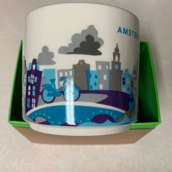 New in Box Starbucks Amsterdam Been There Series 14 Oz Collectible Ceramic Mug - Picture 3 of 5